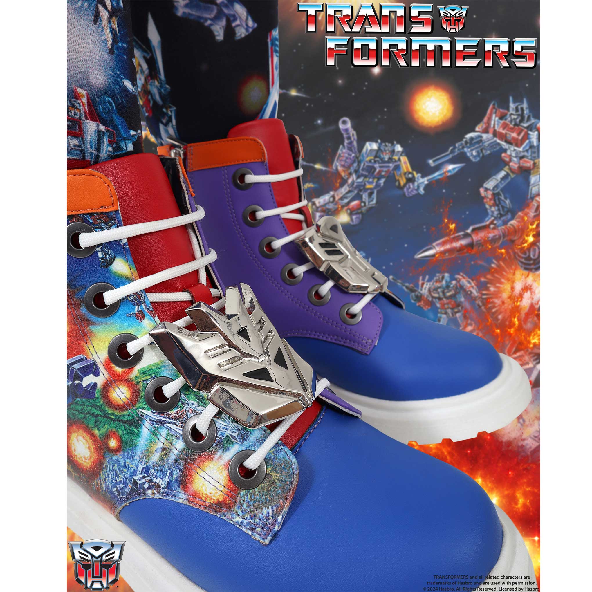 Battle Ready Transformers Unisex Ankle Boots Irregular Choice X