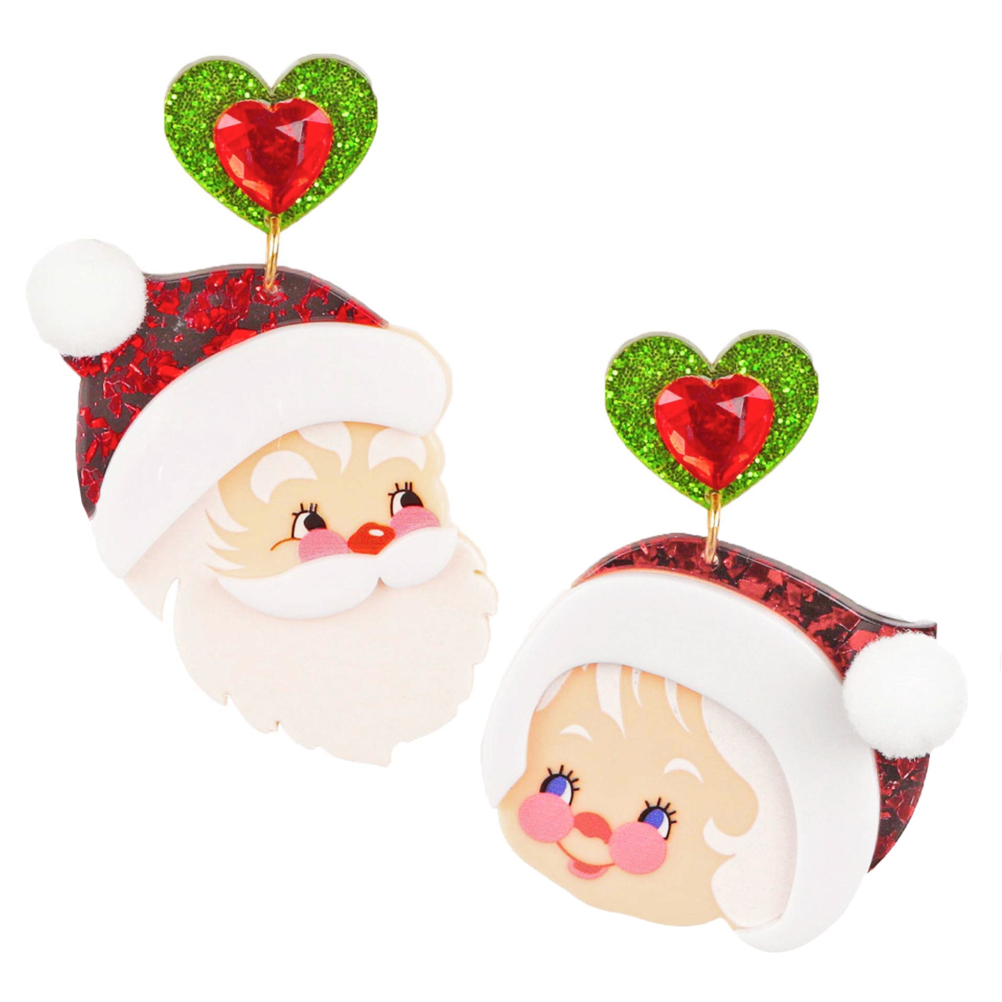 Claus Cookies Earrings Acrylic Earrings Irregular Choice Accessories
