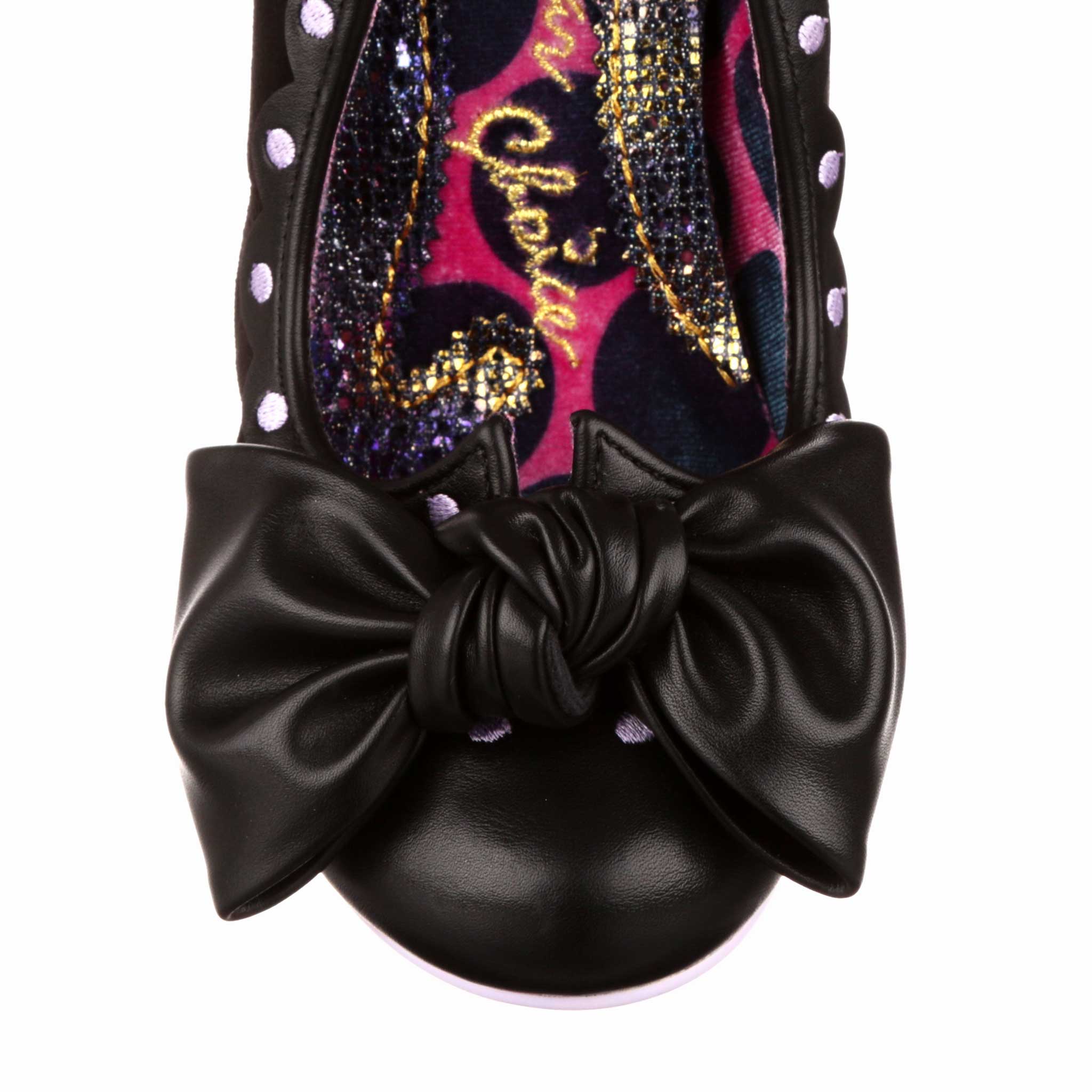 Lovely Lady Black Mid Heel Shoes Irregular Choice