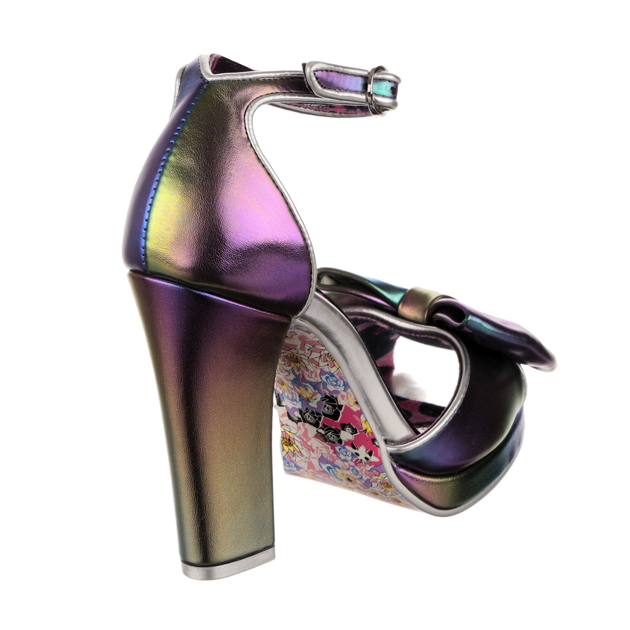 Black iridescent heels 2025