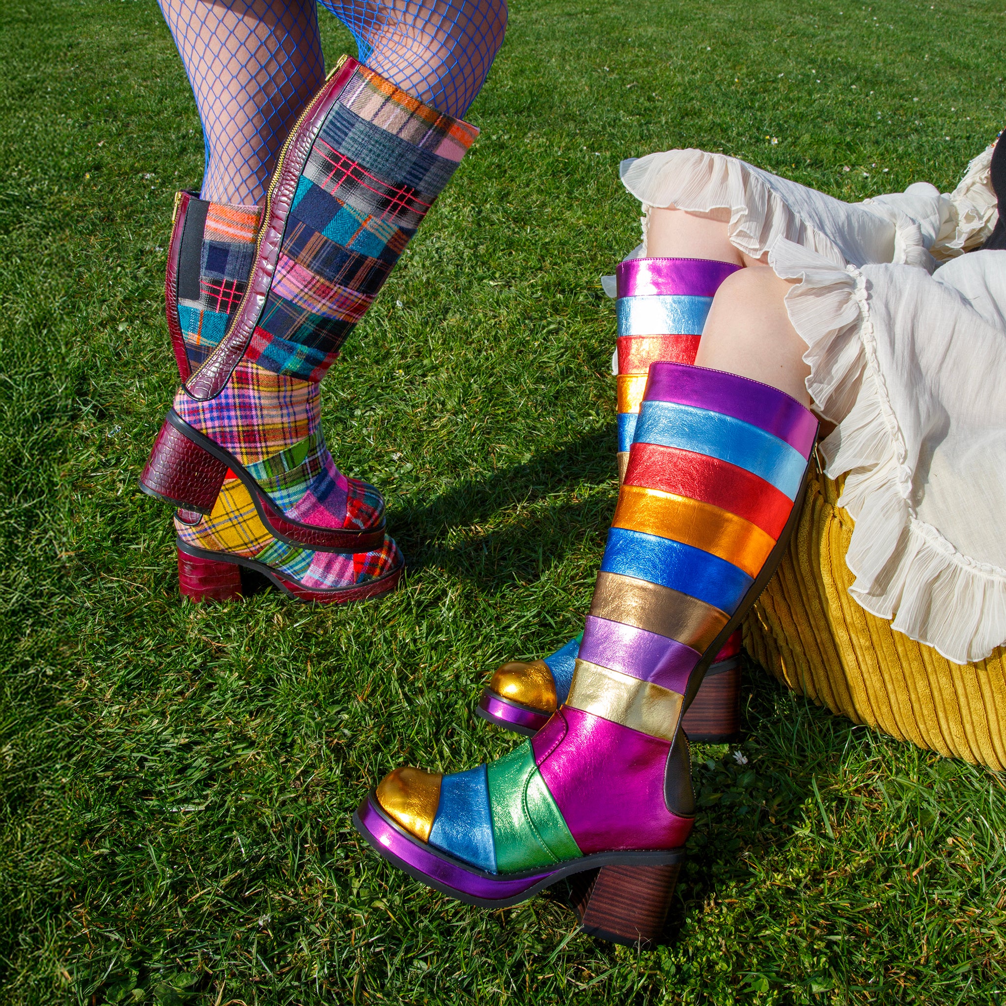 Ladies Boots Multicolor Over The Knee Boots Cheap Tall Boot Fur