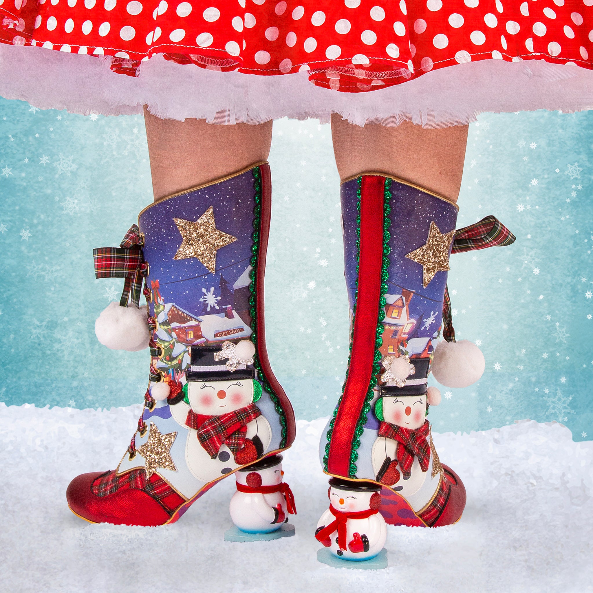 Irregular choice christmas boots deals