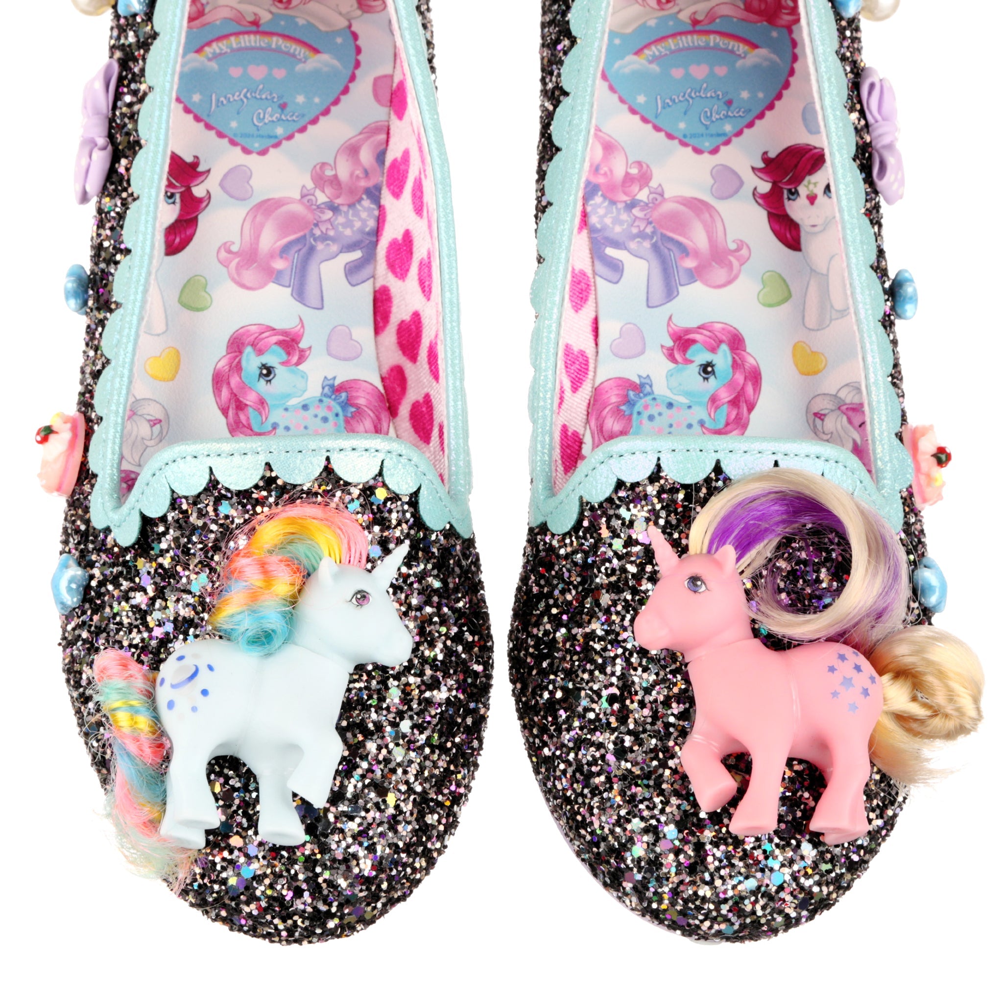 Pony Kids Shoes Irregular Choice X My Little Pony Black Glitter Slip