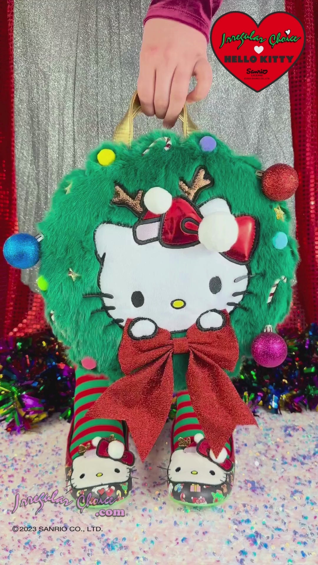 Hello Bauble Bag, Hello Kitty Christmas Handbag