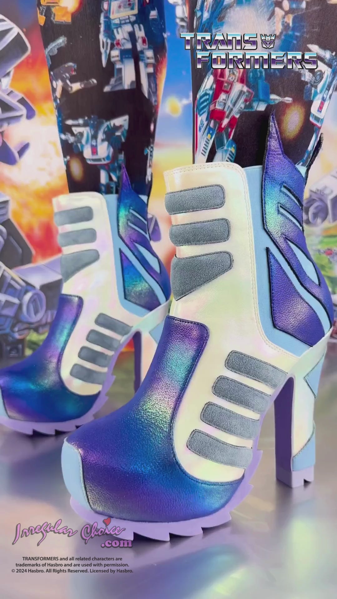 Decepticon Transformers High Heel Boots Irregular Choice X