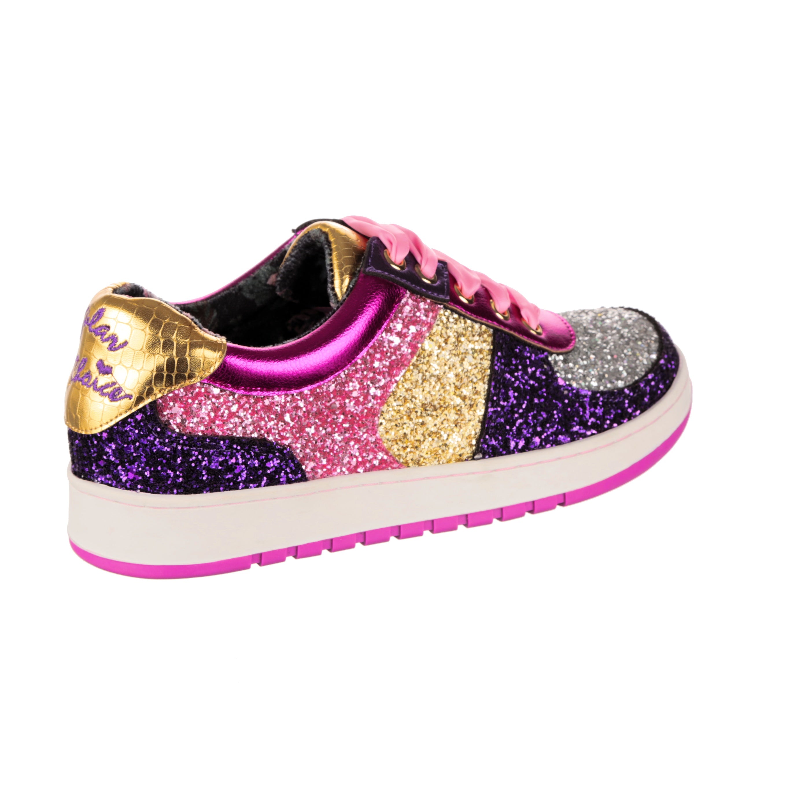 Trainers Rose Gold Glitter Shoes Uk Irregular Choice Pink Purple