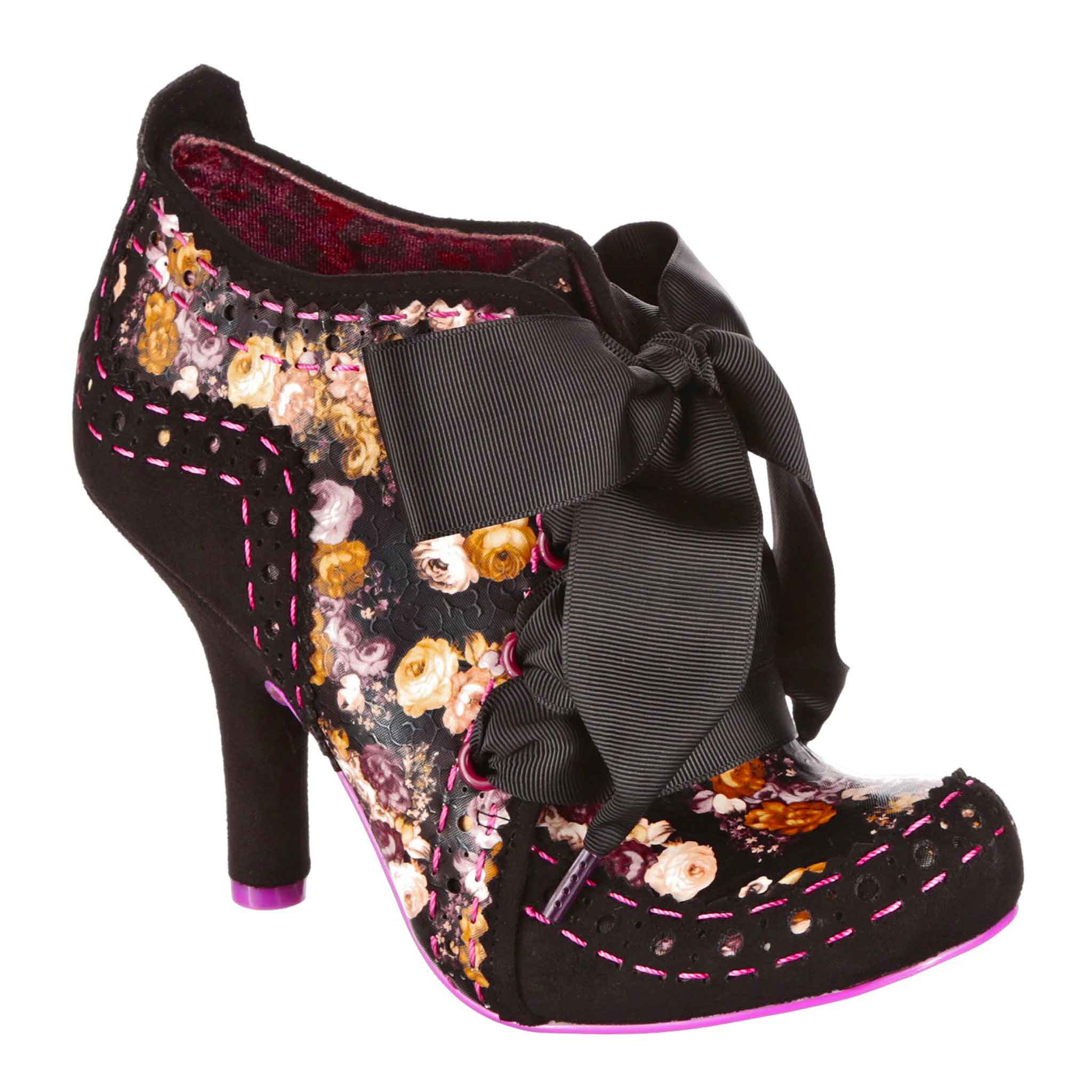 Irregular Choice Banjo Time Women's Mid Heel Shoes With Bow In