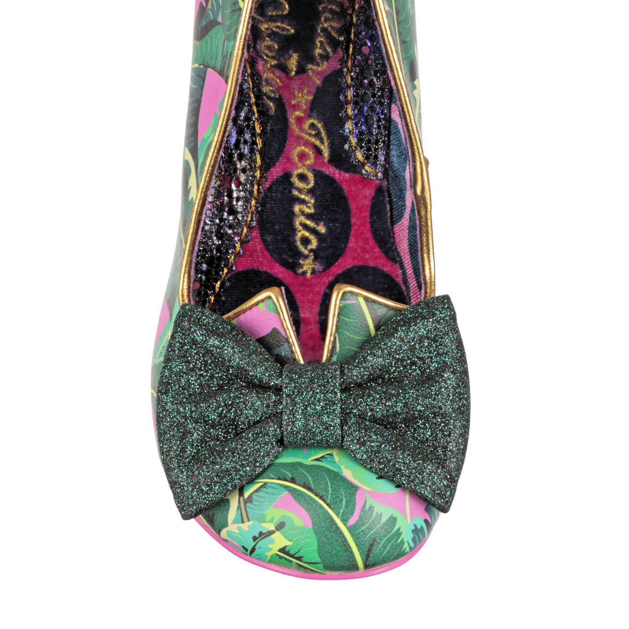  Irregular Choice Amore Womens Synthetic Heel Shoes in Black  Pink (US 6.5, Black Pink)
