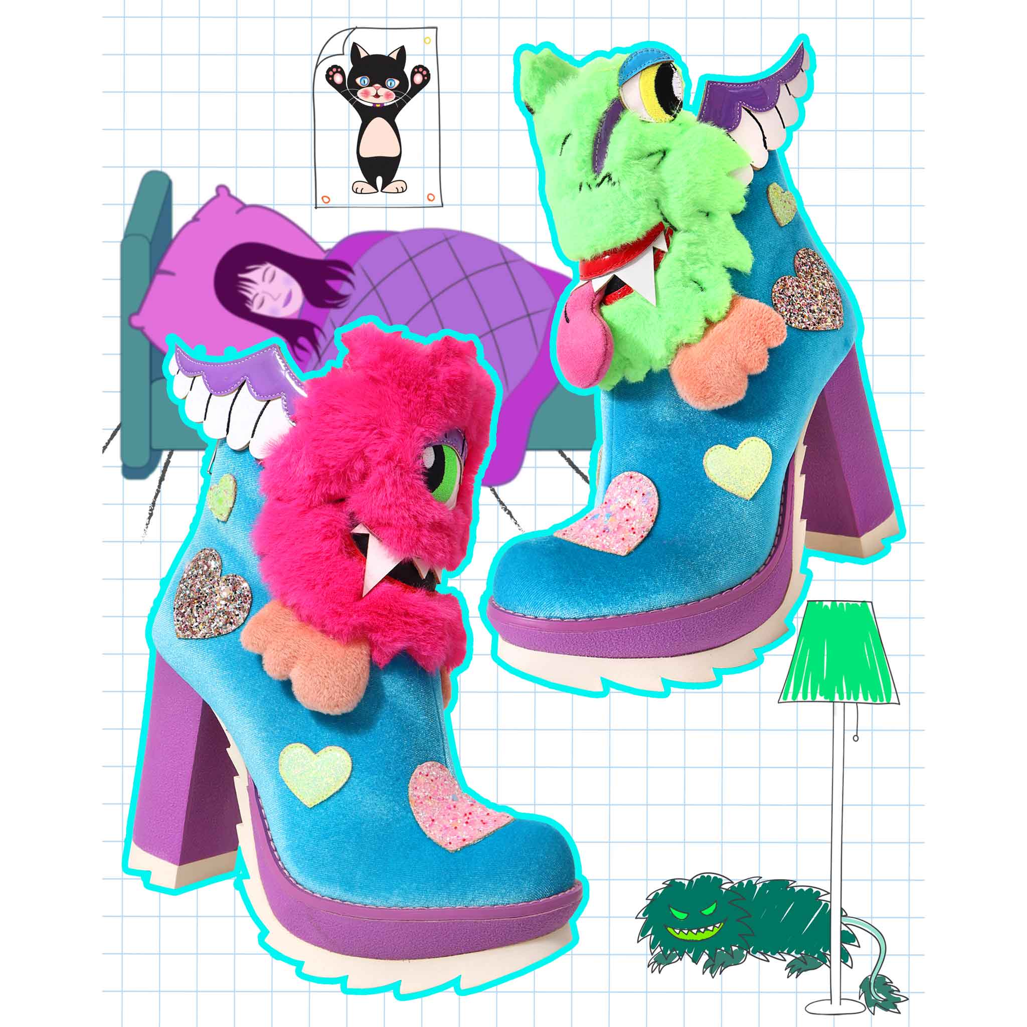 Irregular choice sales dinosaur boots