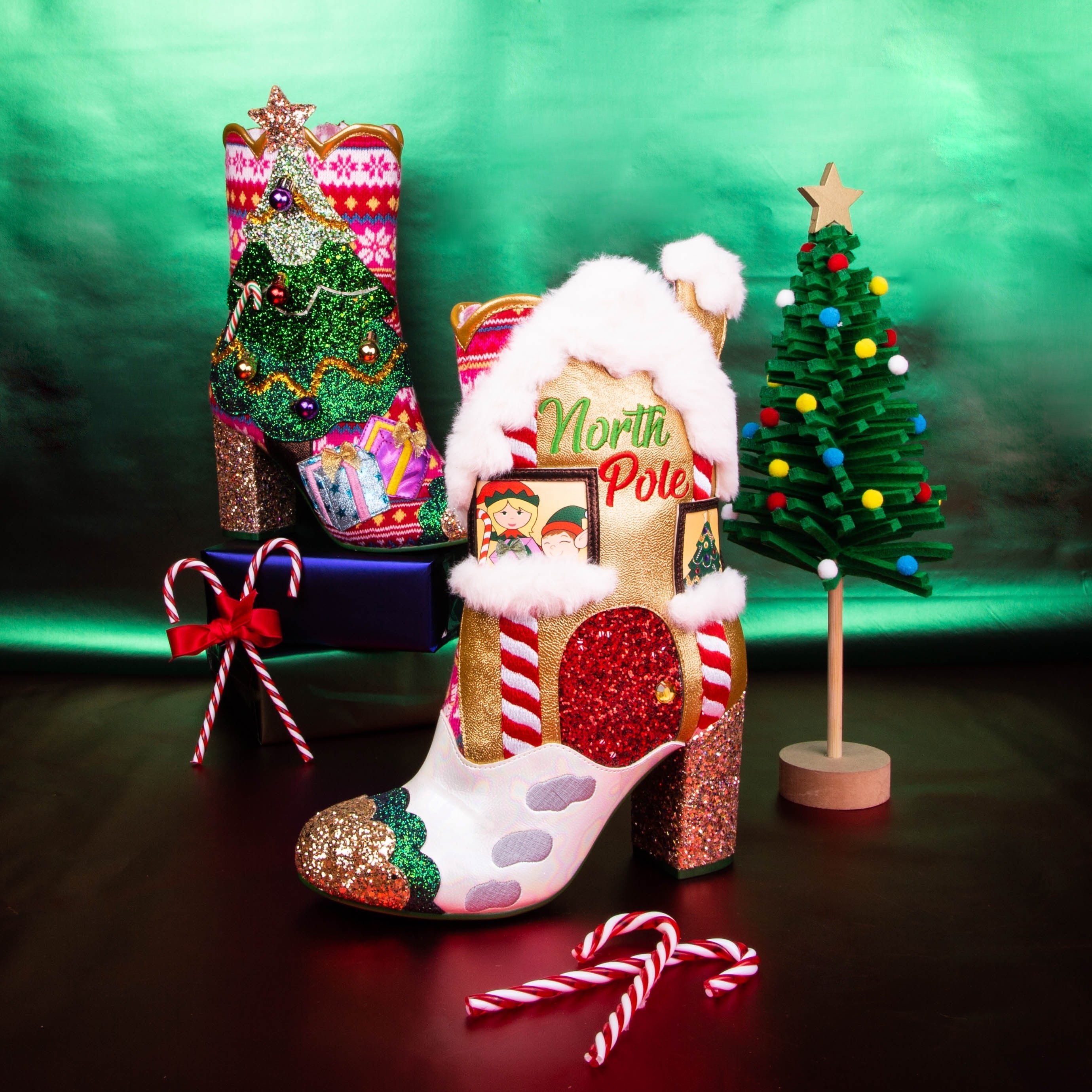 Irregular choice christmas tree shoes sales