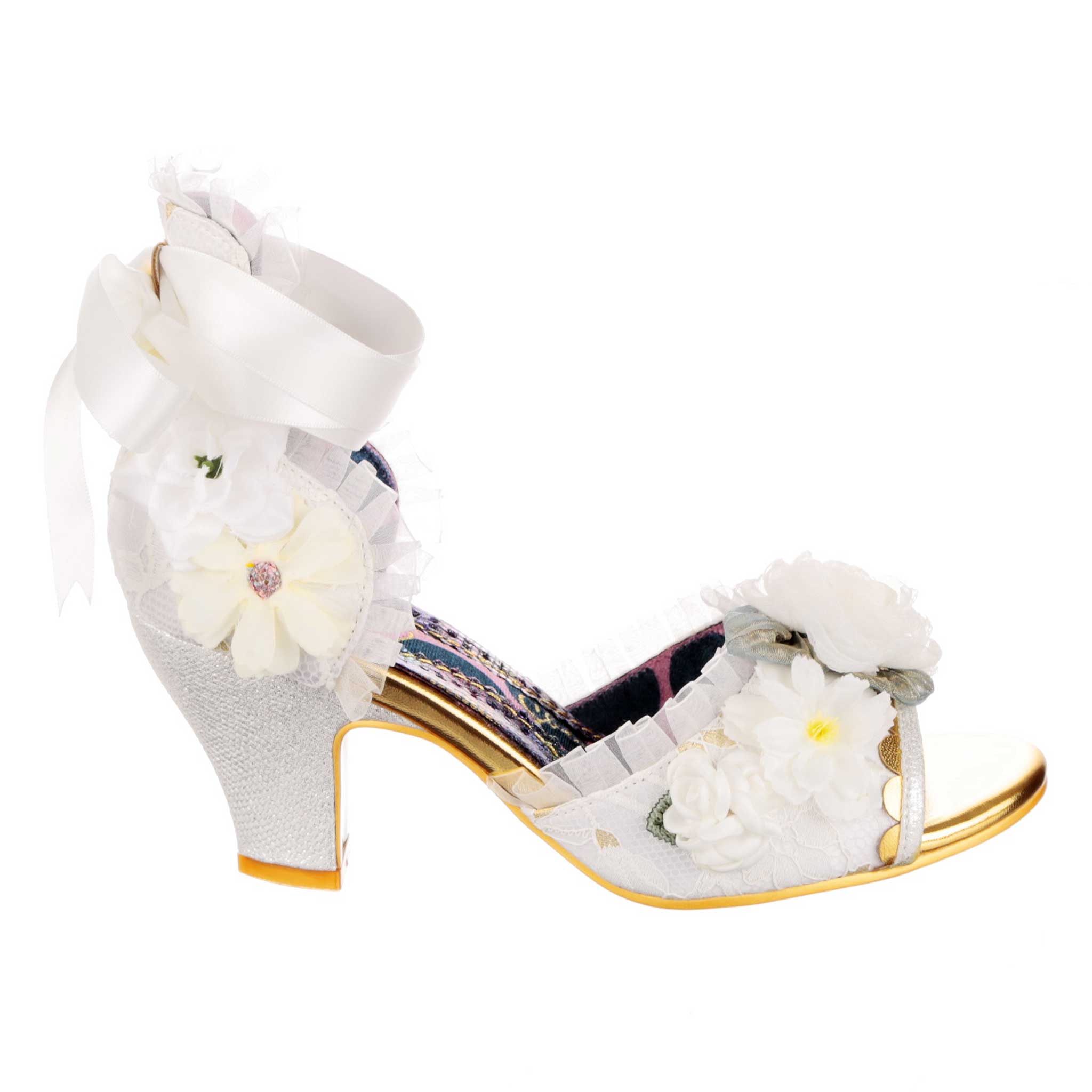 By Any Other Name Ribbon Lace Up Bridal Shoes Irregular Choice
