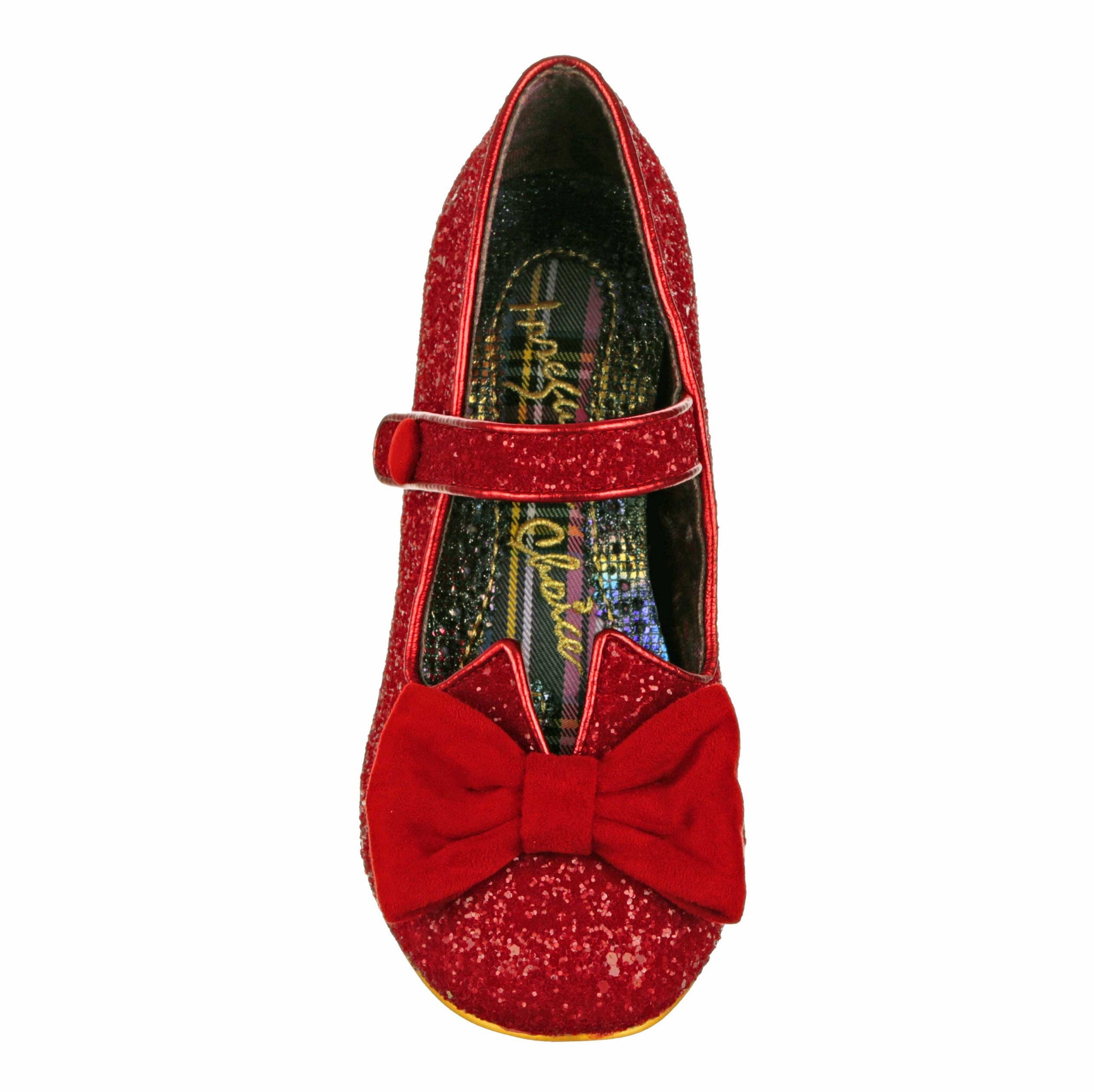Irregular choice red glitter shop