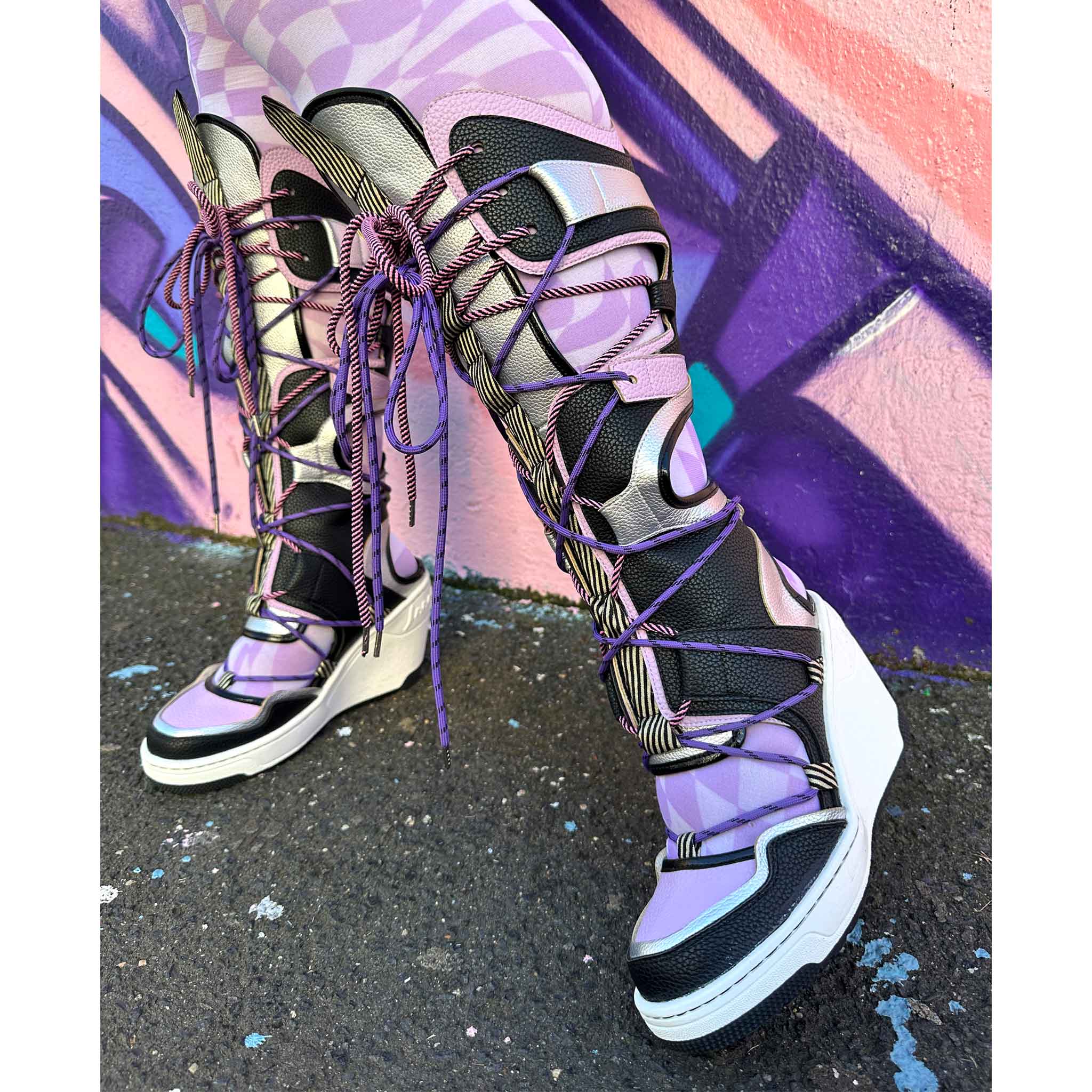 Touch Down Wedge Heel Boots Irregular Choice