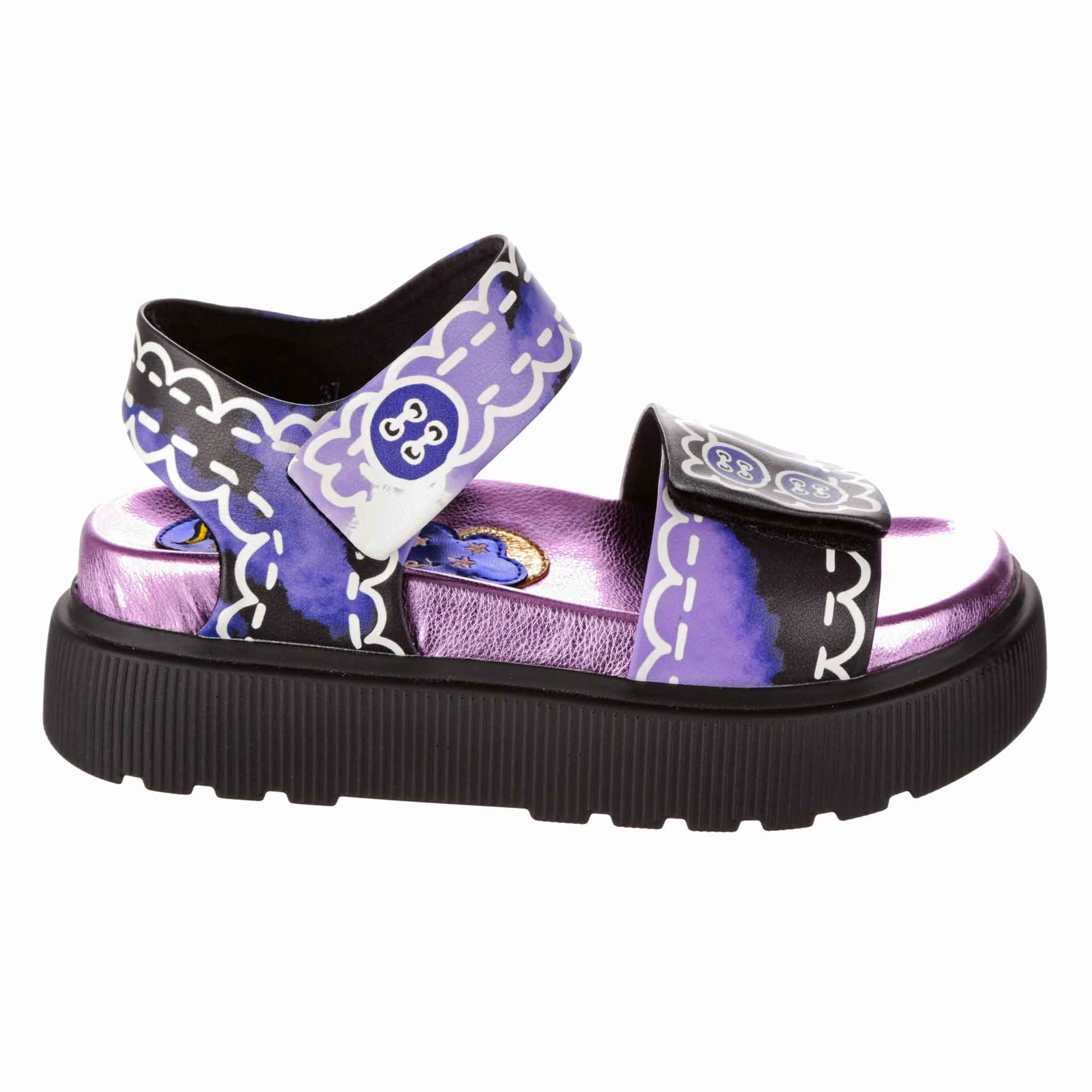 Bright As A Button Platform Sandals Irregular Choice