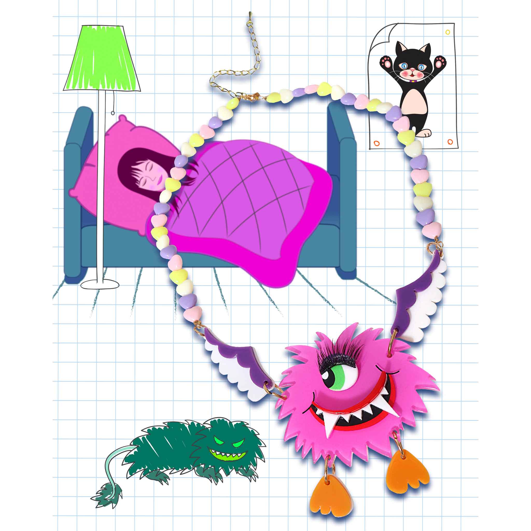 Monstrously Necklace
