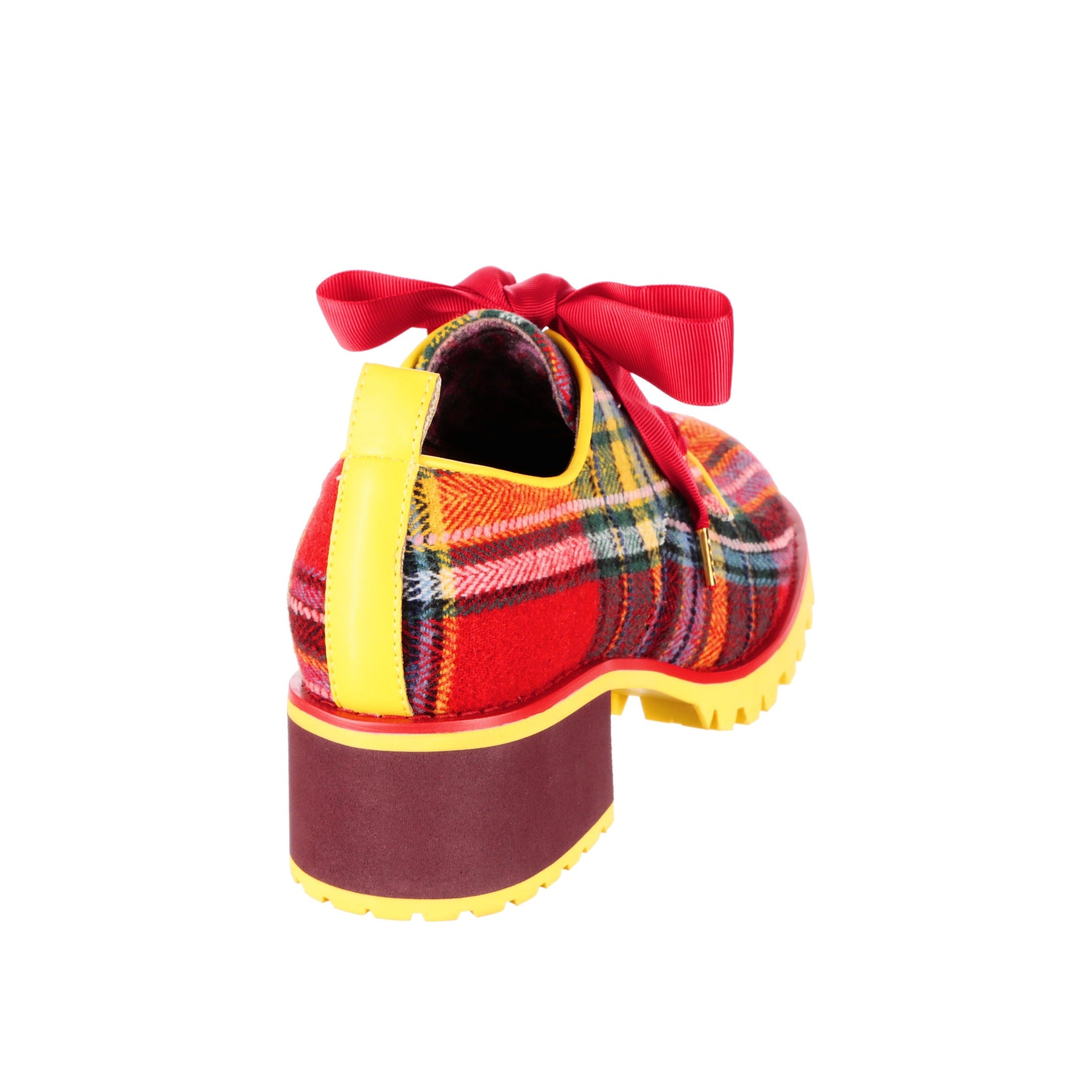 Red online tartan shoes