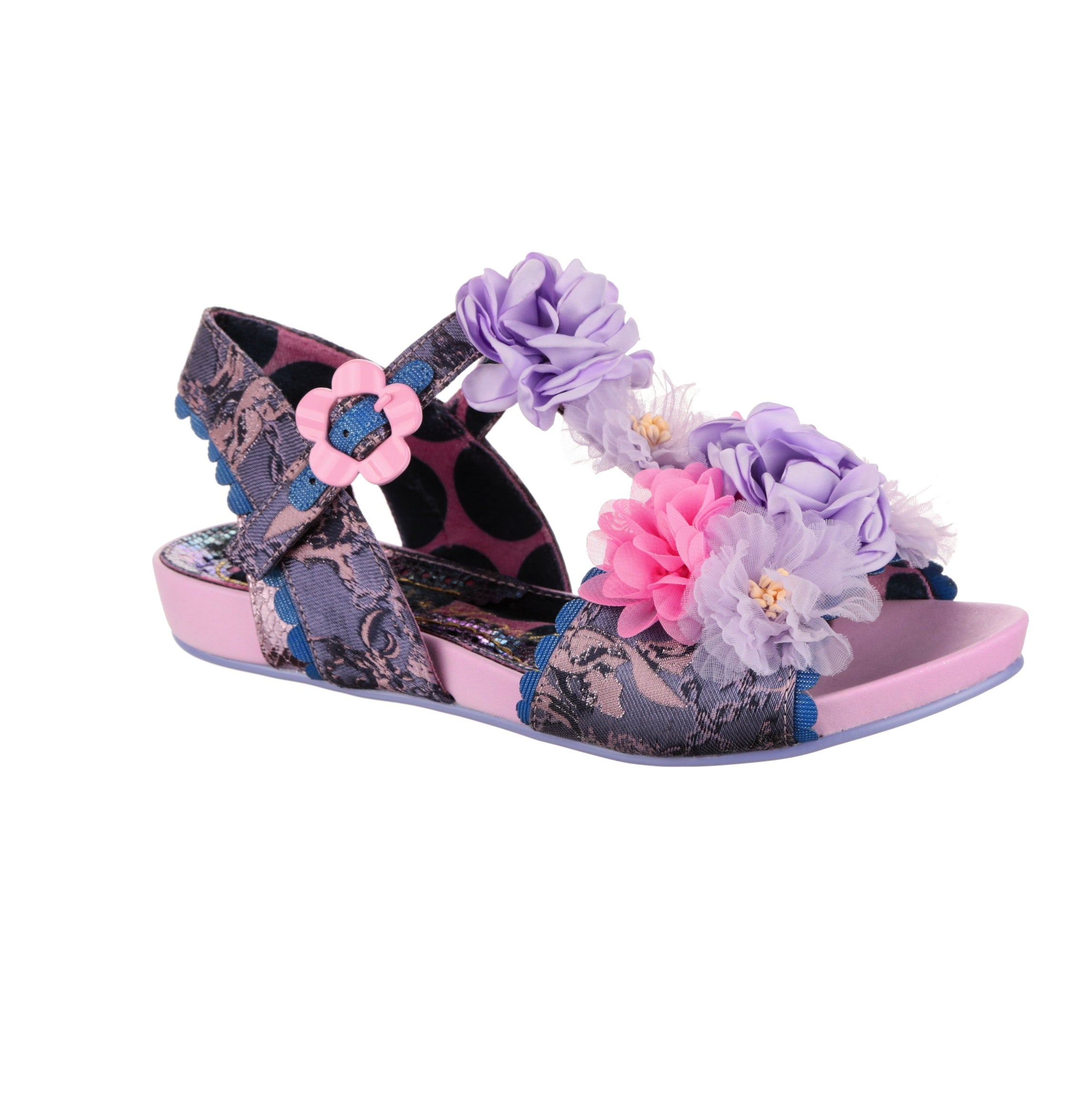 Blossoming Beauty Flat Pastel Sandals Iconic by Irregular Choice